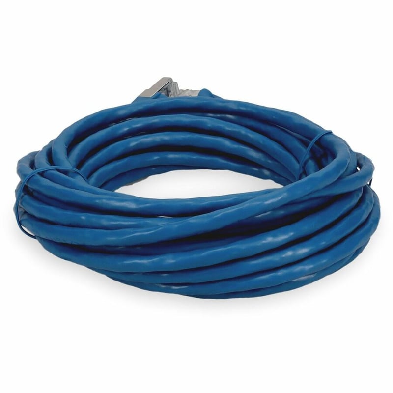 AddOn 15ft Blue CAT 7 Shielded (S/FTP) PVC Ethernet Cable Snagless Bubble Boot RJ-45 M/M - Thumbnail 4