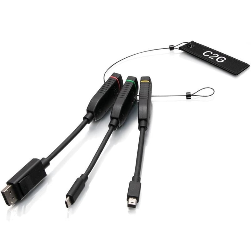 C2G Universal HDMI Dongle Adapter Ring with Mini DP, DisplayPort & USB-C - Thumbnail 2