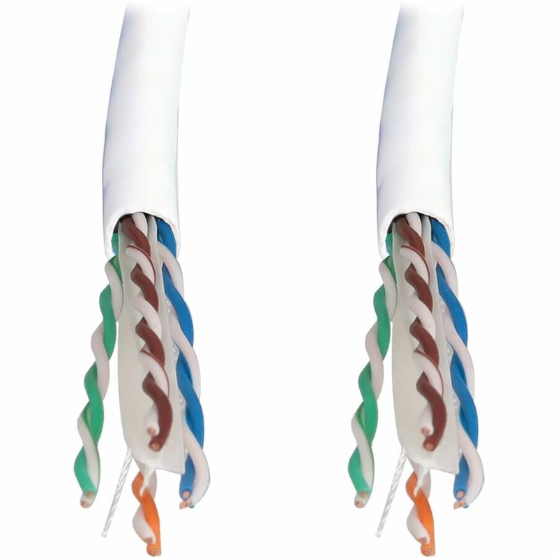 Eaton Tripp Lite Series Cat6a 10G Solid Core UTP Bulk Ethernet Cable, CMR Rated, White, 1000 ft. (305 m) - Thumbnail 3