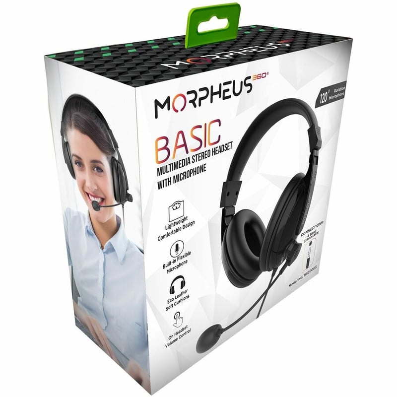 MORPHEUS 360 BASIC MULTIMEDIA STEREO HEADSET WITH MICROPHONE-LIGHTWEIGHT COMFORT - Thumbnail 3