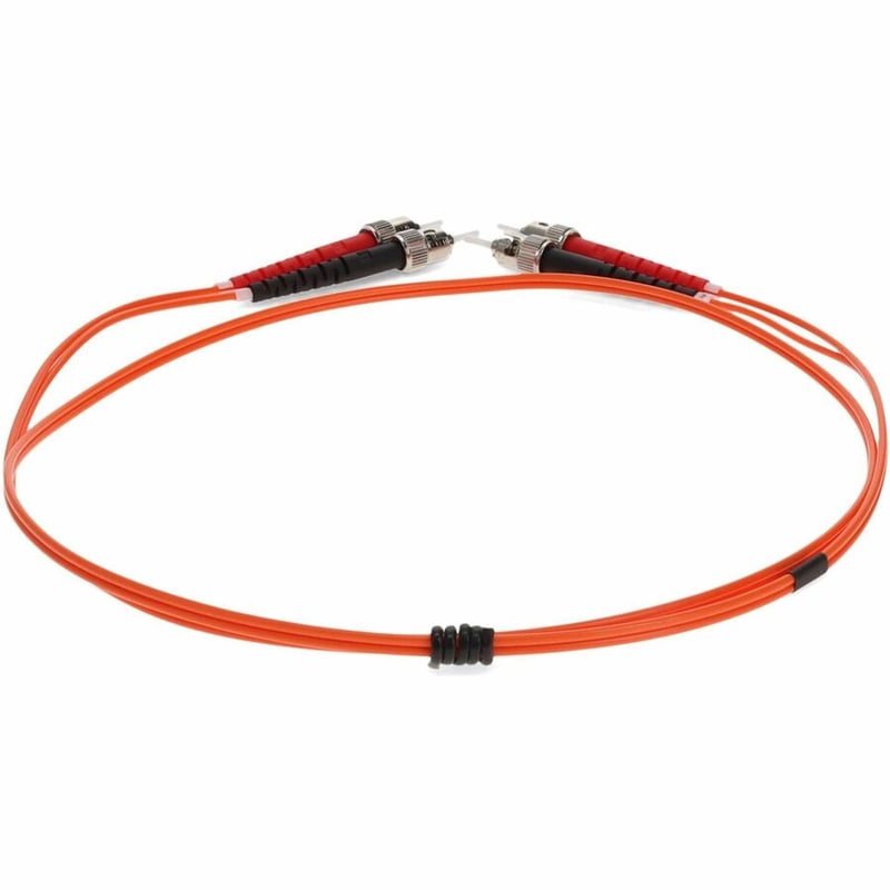 AddOn 3m ST to ST Orange OM2 Duplex OFNR (Riser-Rated) TAA Fiber Patch Cable - Thumbnail 4