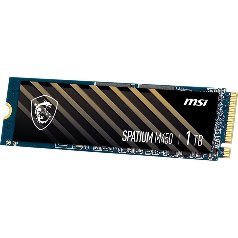 MSI SPATIUM M450 1 TB Solid State Drive - M.2 2280 Internal - PCI Express NVMe (PCI Express NVMe 4.0 x4) - Thumbnail 3
