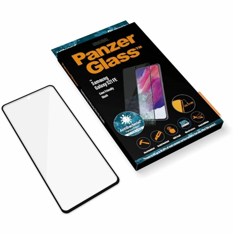 PanzerGlass Screen Protector Transparent, Black - Thumbnail 1