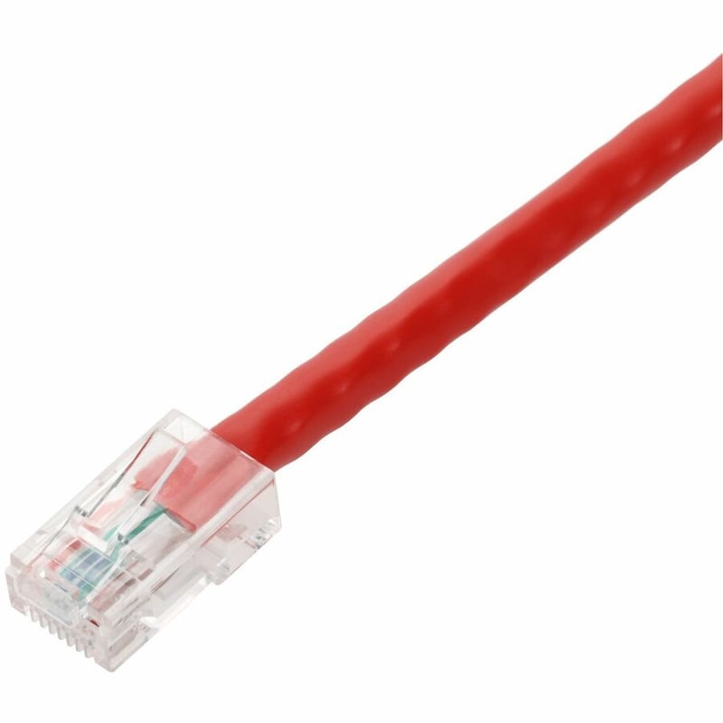 AddOn 3ft Red CAT 6A PVC Ethernet Cable Non-Booted RJ-45 M/M - Thumbnail 2