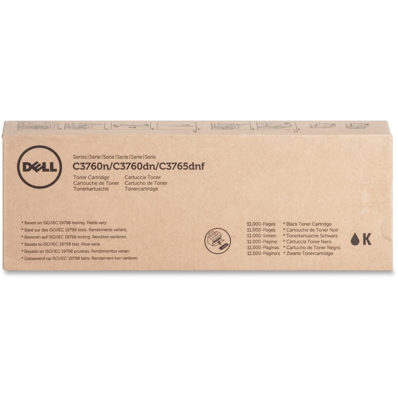 Dell Original Laser Toner Cartridge - Black - 1 Each - Thumbnail 1
