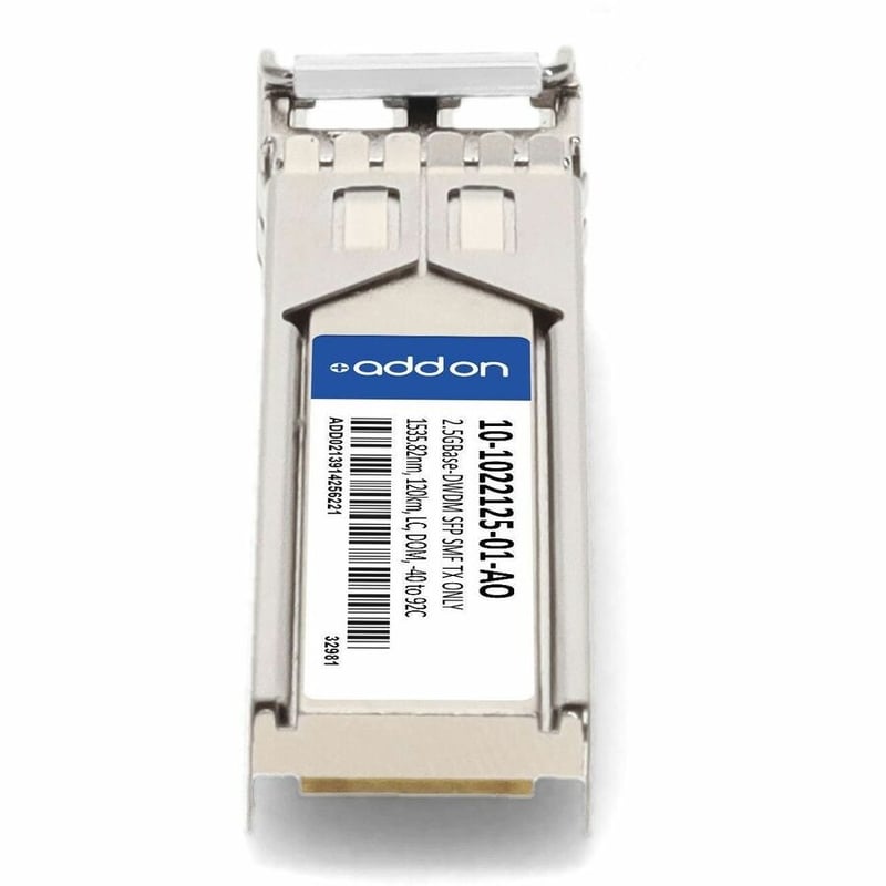 AddOn Cisco Compatible 2.5GBase-DWDM SFP Transceiver (SFP, 1535.82nm, 120km, LC, DOM, -40 to 92C, TX Only) - Thumbnail 4