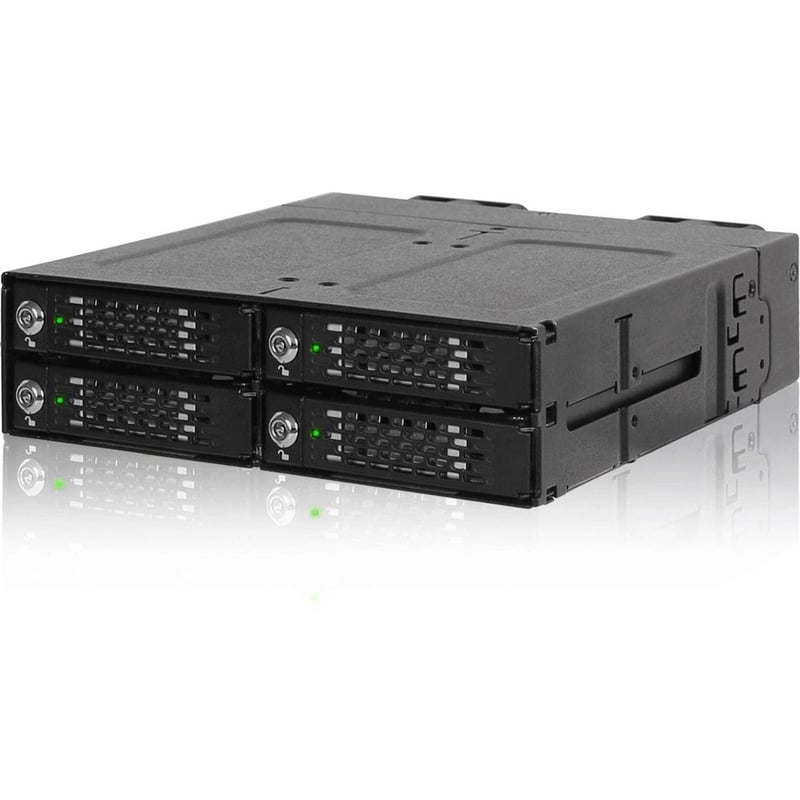 Icy Dock ToughArmor MB720MK-B V2 Drive Enclosure for 5.25" M.2, PCI Express NVMe 4.0 x4 - SFF-8612 OCuLink Host Interface Internal - Black - Thumbnail 2