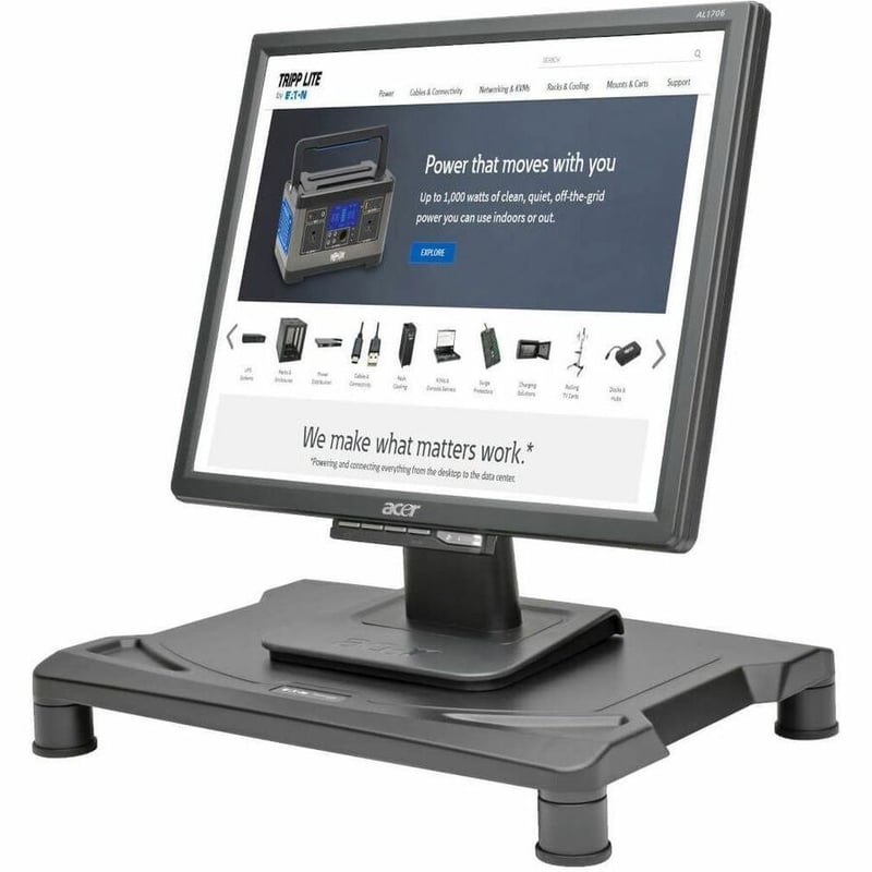 Tripp Lite by Eaton Universal Monitor Riser Height-Adjustable Black - Thumbnail 2