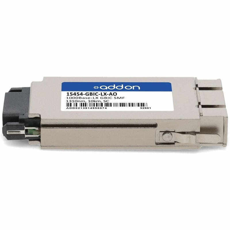 AddOn Cisco 15454-GBIC-LX Compatible TAA Compliant 1000Base-LX GBIC Transceiver (SMF, 1310nm, 10km, SC) - Thumbnail 2