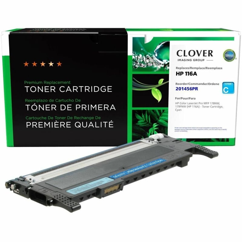 Clover Imaging Remanufactured Cyan Toner Cartridge (Reused OEM Chip) for HP 116A (HP W2061A) - Thumbnail 1