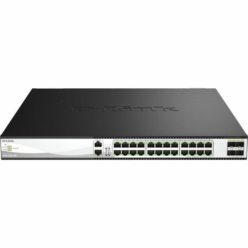 28-PORT 10G MANAGED POE SWITCH 24X10G POE (60W) AND 4XSFP28 - Thumbnail 1