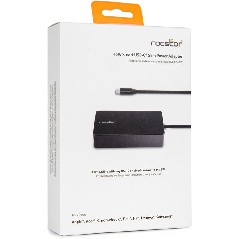 Rocstor 45W Smart USB-C Laptop Power Adapter Charger - Thumbnail 5