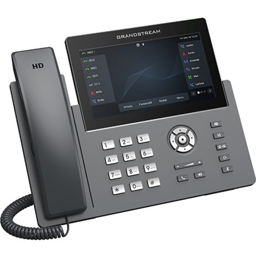 Grandstream GRP2670 IP Phone - Corded - Corded - Bluetooth, Wi-Fi - Wall Mountable, Desktop - Thumbnail 3