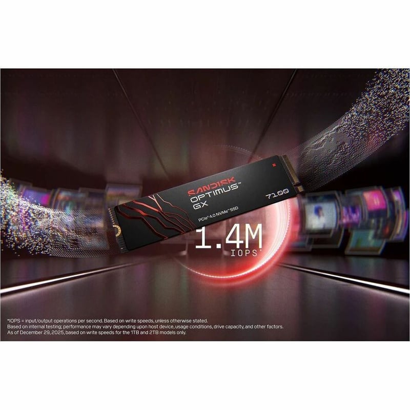 SANDISK OPTIMUS GX 7100 PCIE-G4 500GB M2 - Thumbnail 3