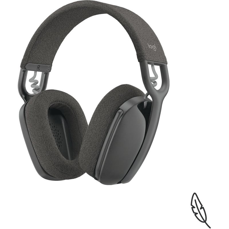 Logitech Zone Vibe 100 Lightweight Wireless Over-Ear Headphones, Graphite, 981-001256 - Thumbnail 5