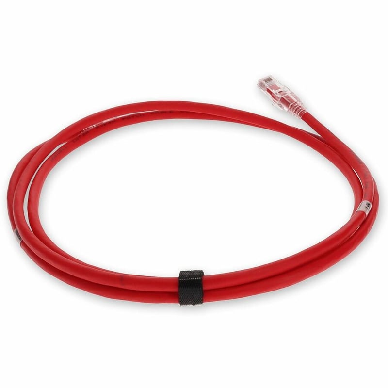 AddOn 2m Red CAT 6A Shielded PVC Ethernet Cable Snagless Easy Clear Boot RJ-45 M/M - Thumbnail 4