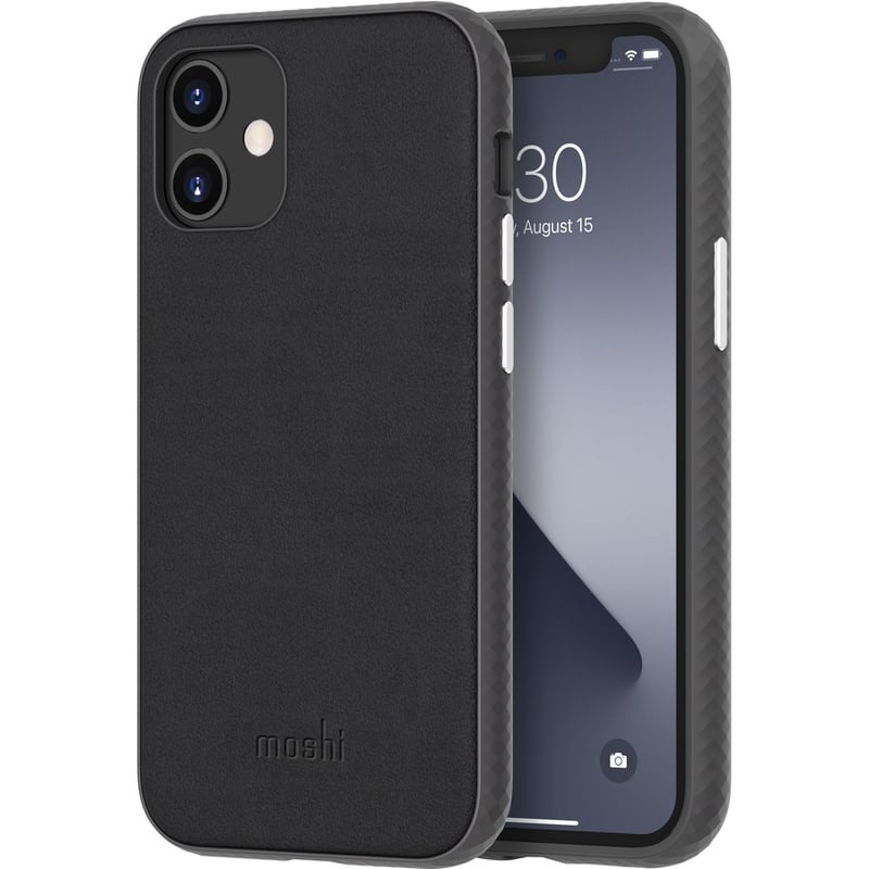 Moshi Overture Carrying Case (Wallet) Apple iPhone 12 mini Smartphone - Jet Black - Thumbnail 2