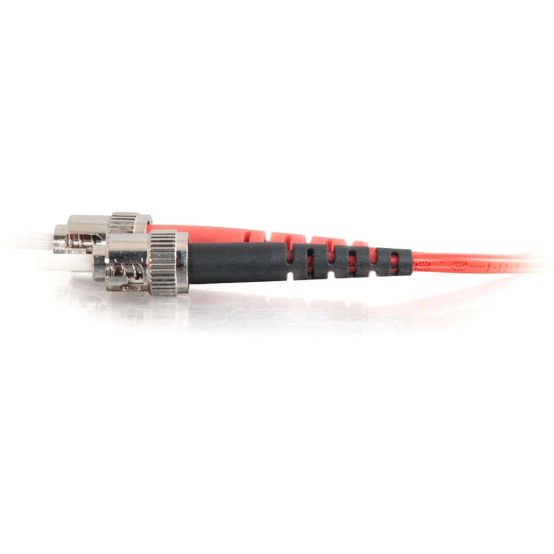 C2G-2m ST-ST 62.5/125 OM1 Duplex Multimode PVC Fiber Optic Cable - Red - Thumbnail 4