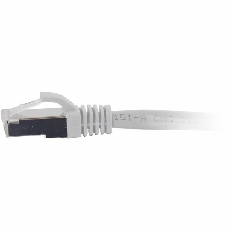 10FT/3M CAT6A SNAGLESS STP CABLE-WHT - Thumbnail 2