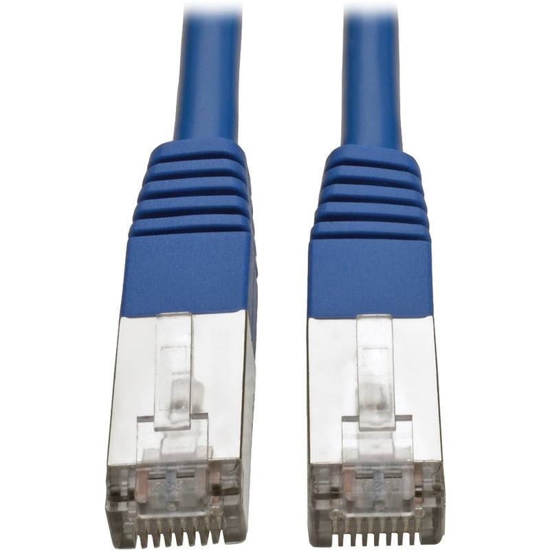 Eaton Tripp Lite Series Cat5e 350 MHz Molded Shielded (STP) Ethernet Cable (RJ45 M/M), PoE, Blue, 15 ft. (4.57 m) - Thumbnail 1