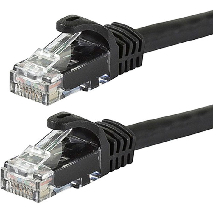 FLEXBOOT SERIES CAT6 24AWG UTP ETHERNET NETWORK PATCH CABLE, 100FT BLACK - Thumbnail 2