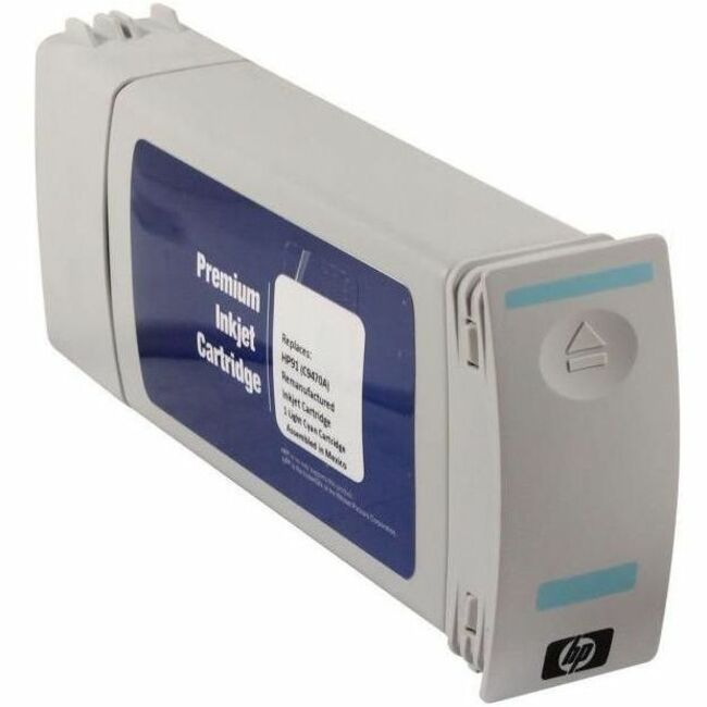 WF Remanufactured High Yield Light Cyan Wide Format Ink Cartridge for HP 91 (C9470A) - Thumbnail 1