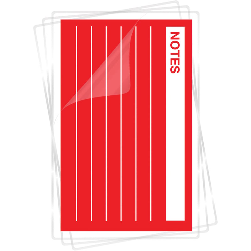 Fellowes Glossy Pouches - File Card, 5 mil, 100 pack - Thumbnail 3