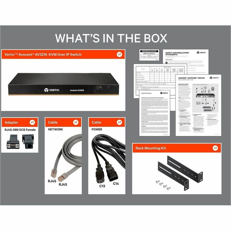 Vertiv Avocent AV3000 KVM Over IP Switch | 16 port KVM | VGA Cable (AV3216-400) - Thumbnail 5