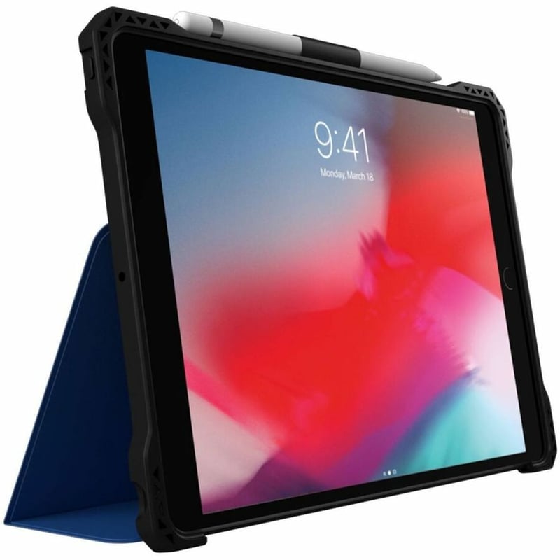 MAXCases Extreme Folio-X2 for iPad 9 (7/8) 10.2" (2021) (New Wipeable Material) (Blue) - Thumbnail 4