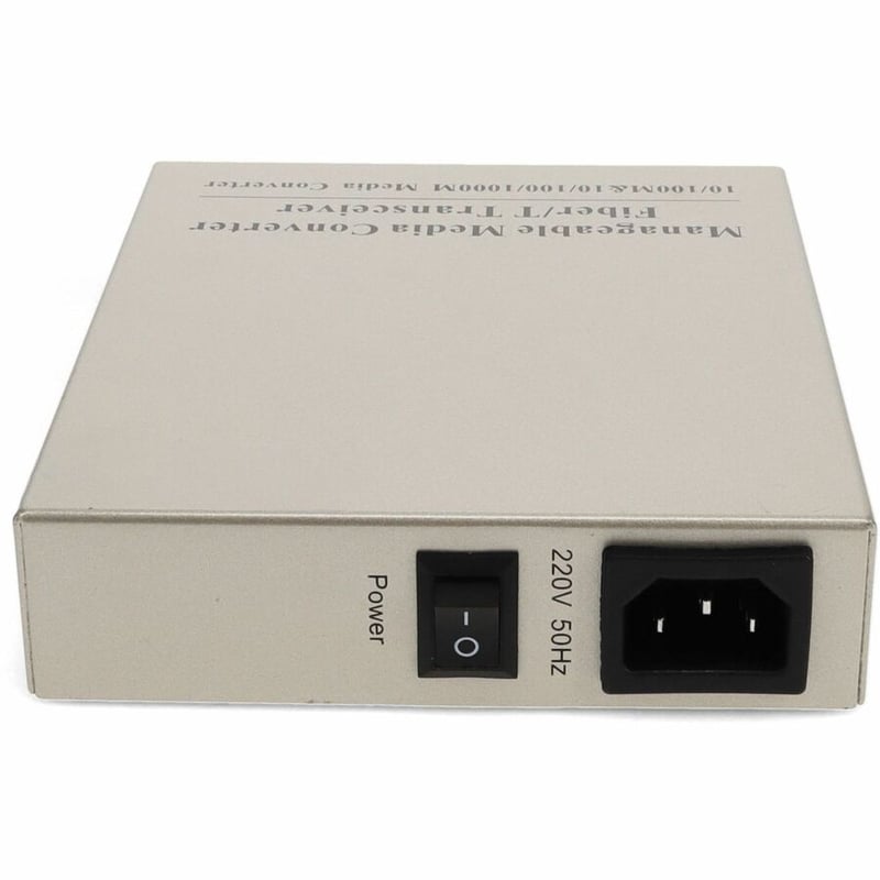AddOn 10/100/1000Base-TX(RJ-45) to 1000Base-LX(SC) SMF 1310nm 20km Managed Media Converter - Thumbnail 4