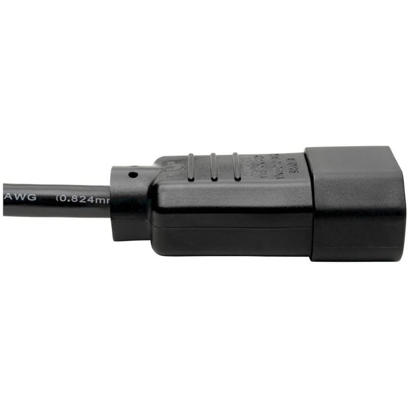 Eaton Tripp Lite Series PDU Power Cord, C13 to C14 - 13A, 250V, 16 AWG, 4 ft. (1.22 m), Black - Thumbnail 3