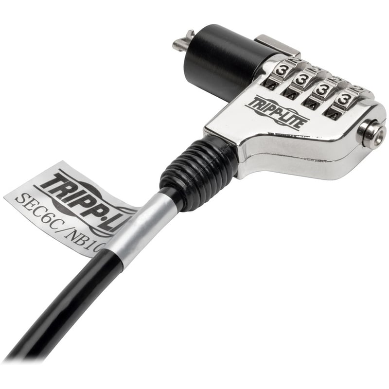 Tripp Lite by Eaton Security Lock for Laptops and Peripherals 4-Digit Combination 6 ft. (1.83 m) Cable - Thumbnail 3