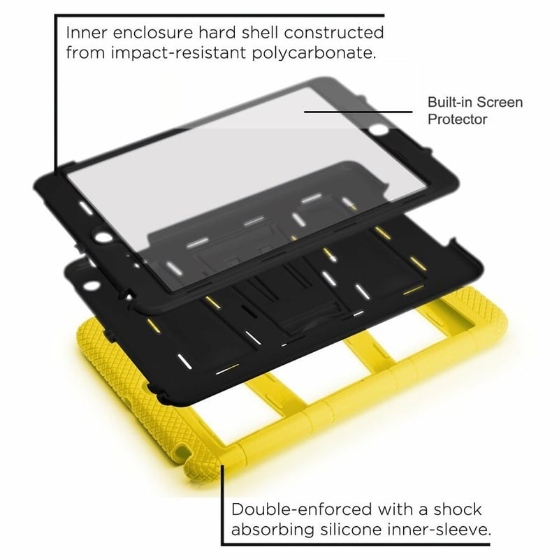 I-BLASON APPLE IPAD AIR ARMORBOX 2 LAYER PROTECTION KICKSTAND CASE WITH SCREEN - Thumbnail 2