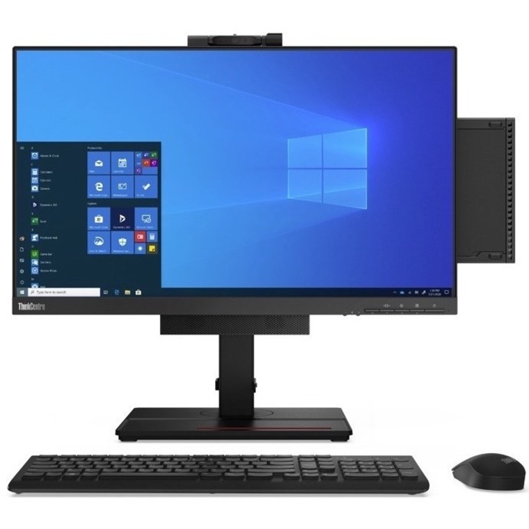 Lenovo ThinkCentre M75q Gen 2 11JN002PUS Desktop Computer - AMD Ryzen 5 PRO 5650GE Hexa-core (6 Core) 3.40 GHz - 8 GB RAM DDR4 SDRAM - 256 GB NVMe M.2 PCI Express PCI Express NVMe SSD - Tiny - Black - Thumbnail 3