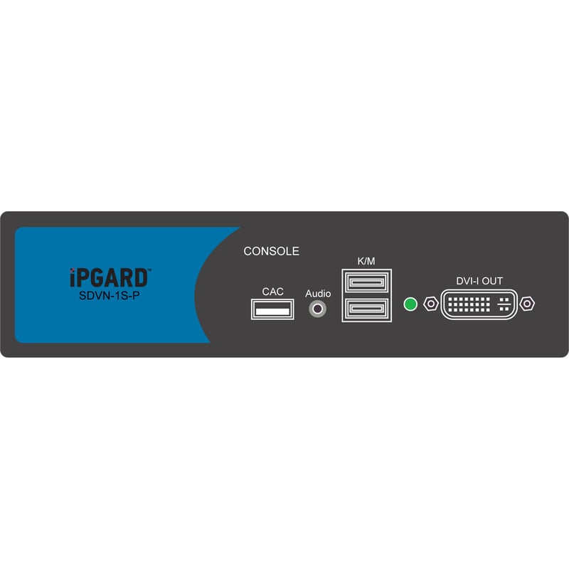 iPGARD Secure 1-Port, Single-Head DVI KVM Switch with Dedicated CAC Port & 4K Support - Thumbnail 2