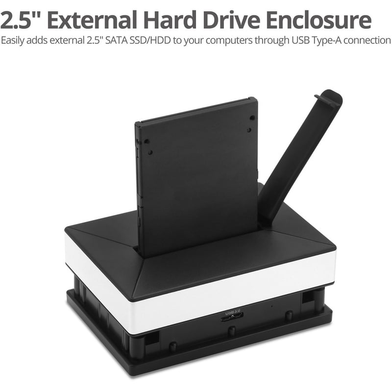 SIIG Drive Dock - USB 3.0 Host Interface - UASP Support External - Black - Thumbnail 2