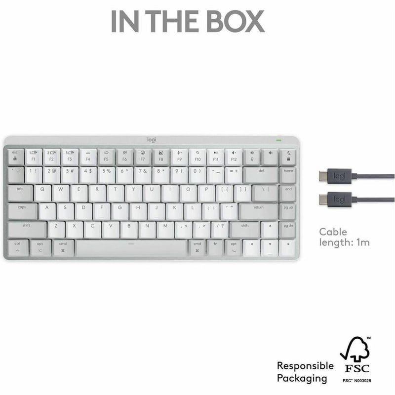 Logitech MX Mechanical Mini for Mac Wireless Illuminated Performance Keyboard - Thumbnail 3
