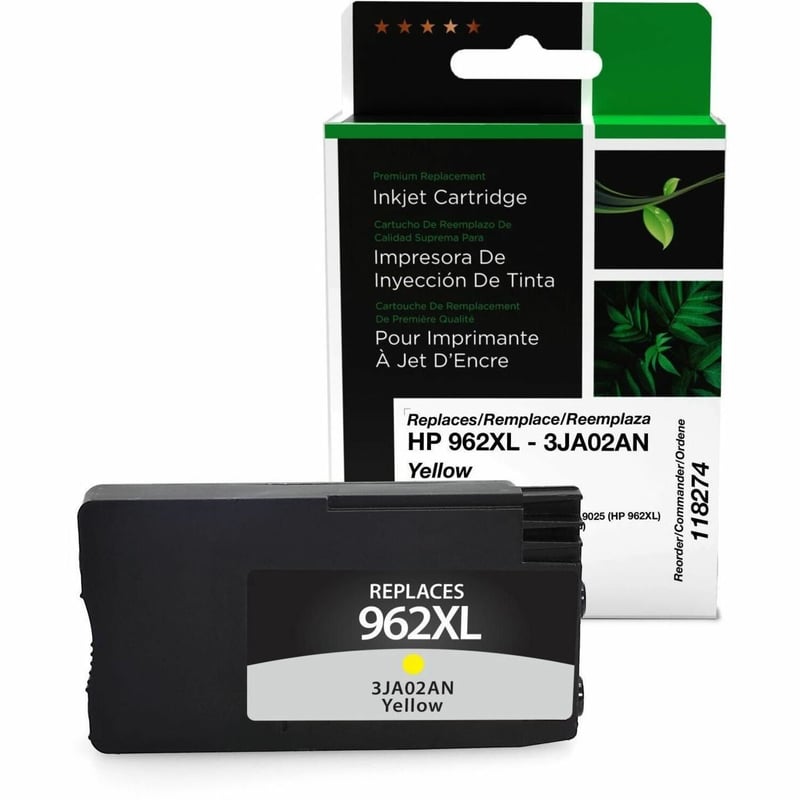 Clover Imaging Remanufactured High Yield Yellow Ink Cartridge for HP 962XL (3JA02AN) - Thumbnail 1