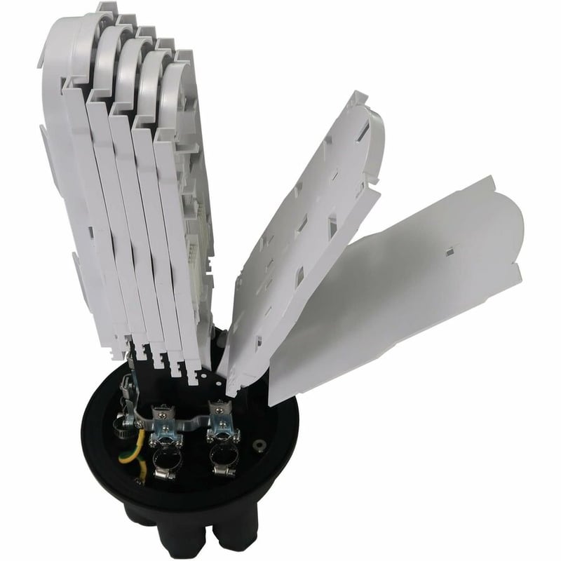 FIBER SPLICE DOME ENCLOSURE 6 SPLICING TRAYS 144 FIBER CAP IP68 - Thumbnail 2