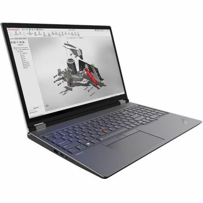 Lenovo ThinkPad P16 Gen 2 21FA002NUS 16" Mobile Workstation - WQXGA - 2560 x 1600 - Intel Core i9 13th Gen i9-13950HX Tetracosa-core (24 Core) - 32 GB Total RAM - 1 TB SSD - Villi Black, Storm Gray - Thumbnail 1