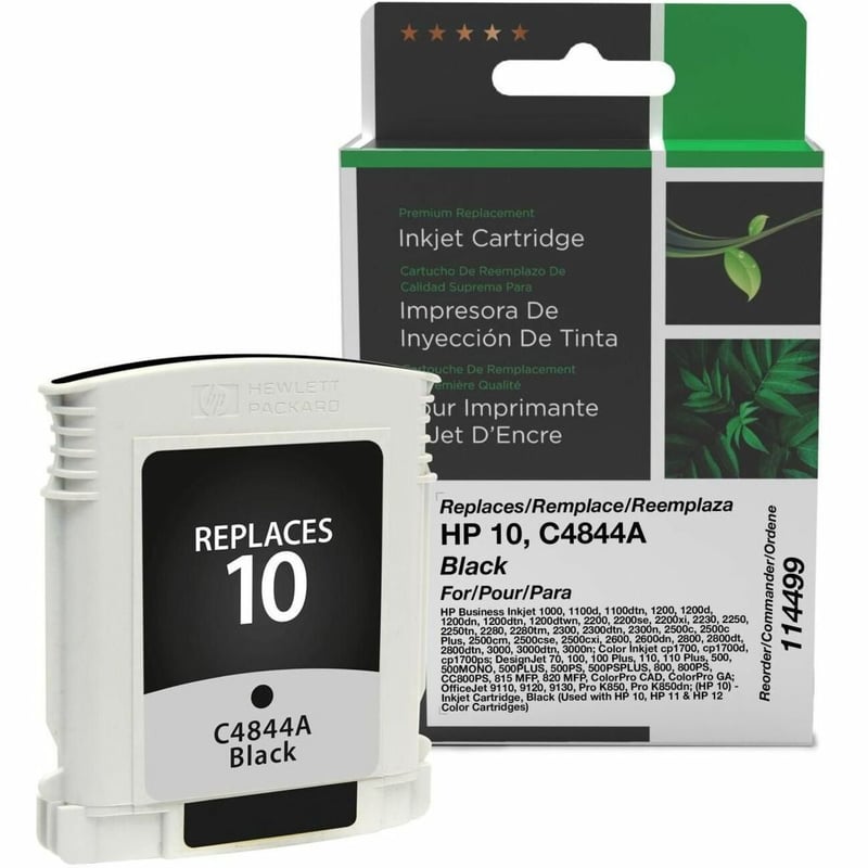 Clover Imaging Remanufactured Black Ink Cartridge for HP 10 (C4844A) - Thumbnail 1