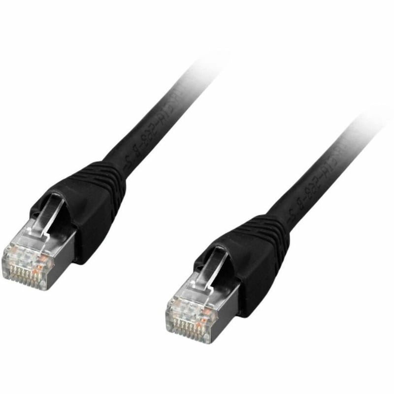 CAT6A SHIELDED PATCH CABLE BLACK 50FT.