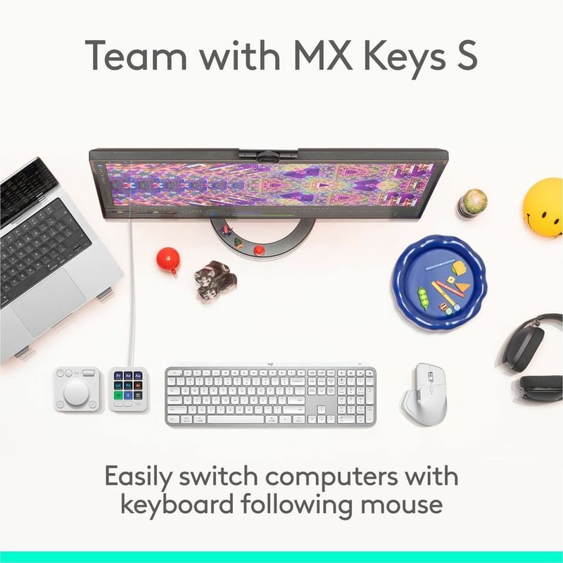 MX MASTER 4 WIRELESS MOUSE PERFORMANCE - PALE GREY