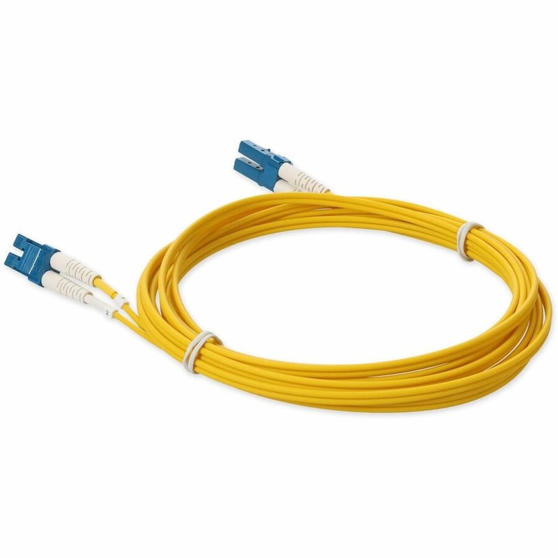 AddOn 1m LC to LC Yellow OS2 Duplex LSZH SMF Fiber Patch Cable - Thumbnail 3