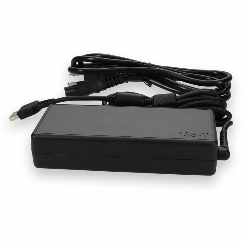 Lenovo 4X20E50558 Compatible 135W 20V at 6.75A Black Slim Tip Laptop Power Adapter and Cable - Thumbnail 2