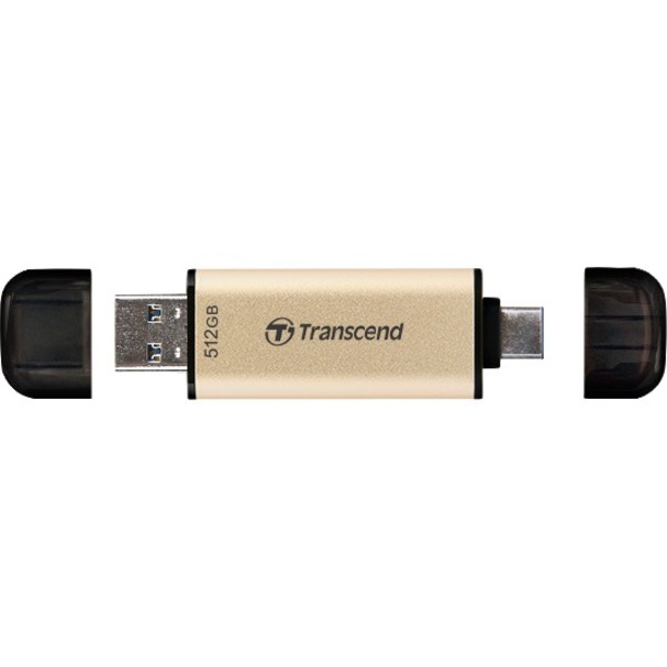 Transcend JetFlash 930C 512GB USB 3.2 Gen 1 (Type A + Type C) Flash Drive - Thumbnail 2