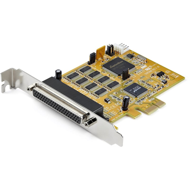 StarTech.com 8-Port PCI Express RS232 Serial Adapter Card - PCIe to Serial DB9 RS232 Controller Card - 16C1050 UART - 15kV ESD - Win/Linux - Thumbnail 1