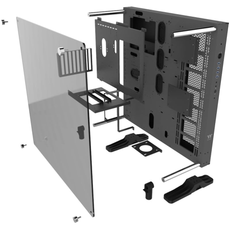 Thermaltake Core P5 TG V2 Black Edition Gaming Computer Case - Thumbnail 2