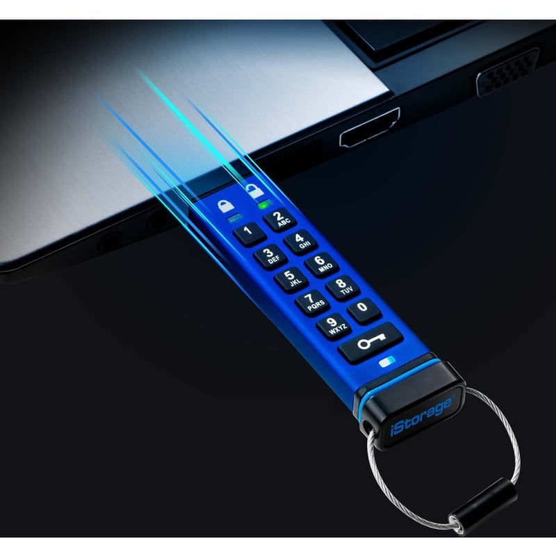 ISTORAGE DATASHUR PRO 8GB FIPS140-2 LEVEL3 HARDWARE ENCRYPTED - Thumbnail 4