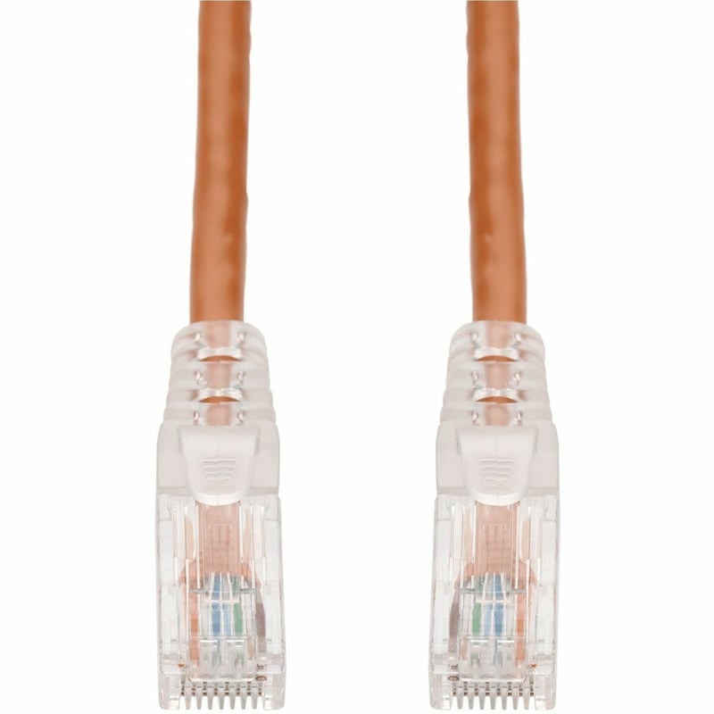 AddOn 4ft Orange CAT 6 PVC Ethernet Cable Snagless Easy Clear Boot TAA RJ-45 M/M - Thumbnail 1